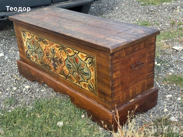 Уникален сандък, снимка 5 - Антикварни и старинни предмети - 51556100