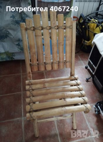 градински бамбукови стола 