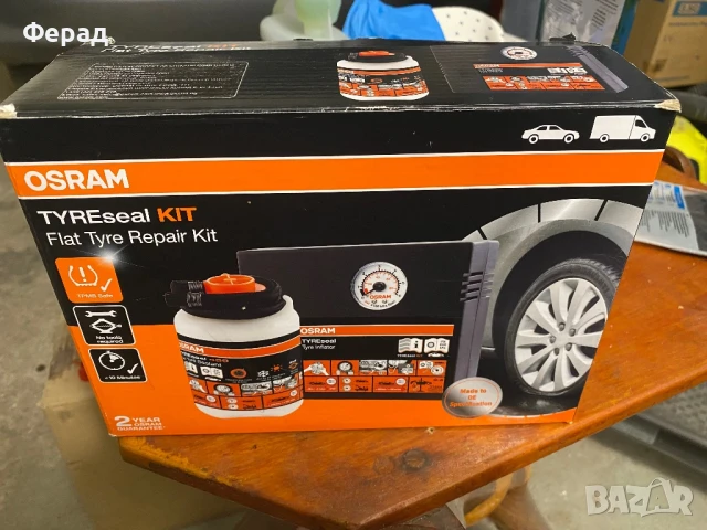 КОМПЛЕКТ ЛЕПИЛО ЗА ГУМИ И КОМПРЕСОР OTSK4 KIT TYRESEAL OSRAM