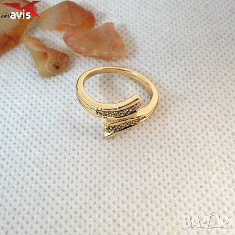 Пръстен с 14К златно покритие 224838