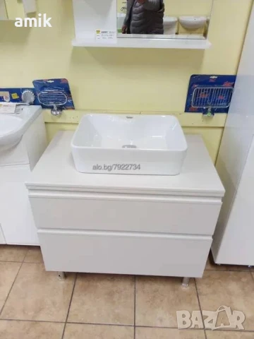 Шкаф за баня долна част 80см, ПВЦ, снимка 5 - Шкафове - 50683050