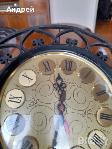 Стенен часовник Янтар,Jantar #5, снимка 4 - Антикварни и старинни предмети - 53328556