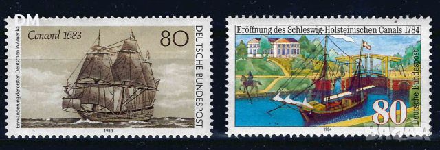 Германия 1986/87 - кораби MNH, снимка 1 - Филателия - 46621220