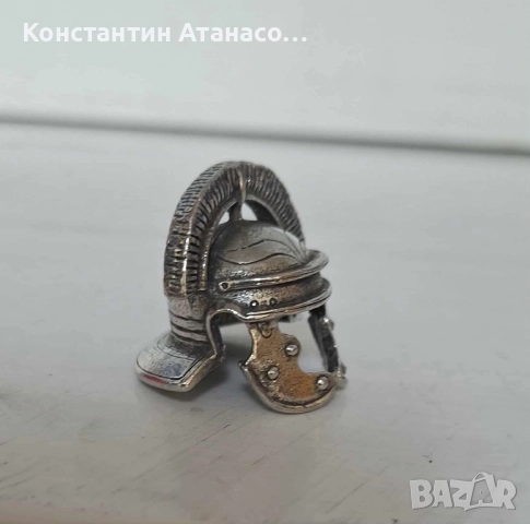 Vintage малък колекционерски метален шлем, снимка 11 - Колекции - 51570726