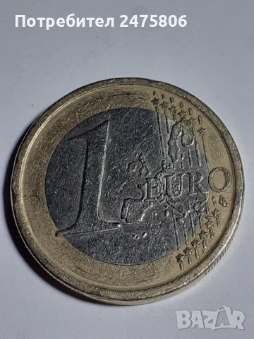 Монета от 1 евро - 2000 г.- Хуан Карлос.- Испания., снимка 5 - Нумизматика и бонистика - 53685534