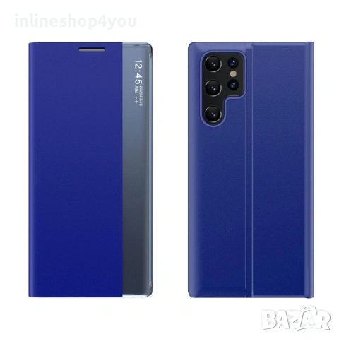Калъф Тип Тефтер Sleep Case за Samsung Galaxy S24 Ultra - Син
