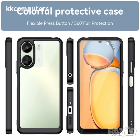 Xiaomi Redmi 13C / Poco C65 4G Силиконов Калъф Transparent TPU и Протектор, снимка 12 - Калъфи, кейсове - 52605795