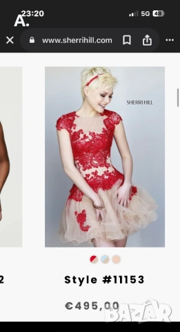 Оригинална дизайнерска рокля SHERRI HILL 