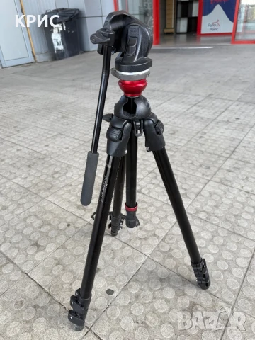 Трипод, Статив Manfrotto 755B/0E31 MDEVE Tripod+700RC2 Composite Head, снимка 2 - Чанти, стативи, аксесоари - 51000582