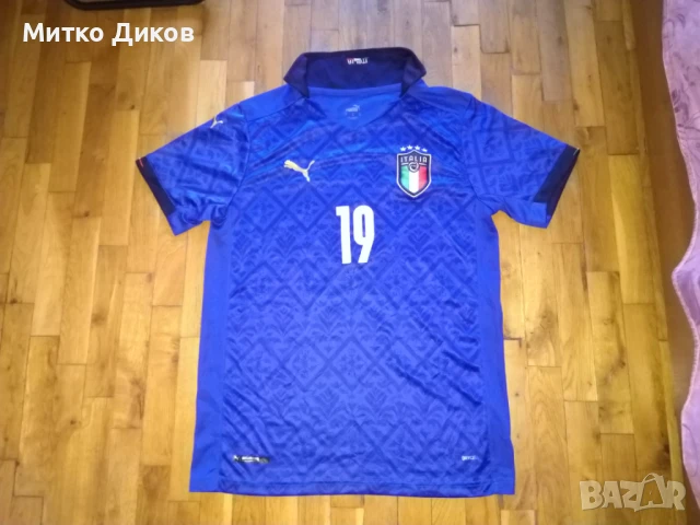 Италия футболна тениска Пума 2020г Пума №19 Леонардо Бонучи размер М