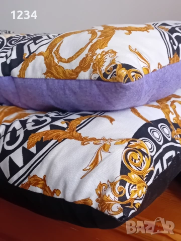 2 броя нови големи възглавници с мотиви Версаче, снимка 6 - Възглавници - 53935150