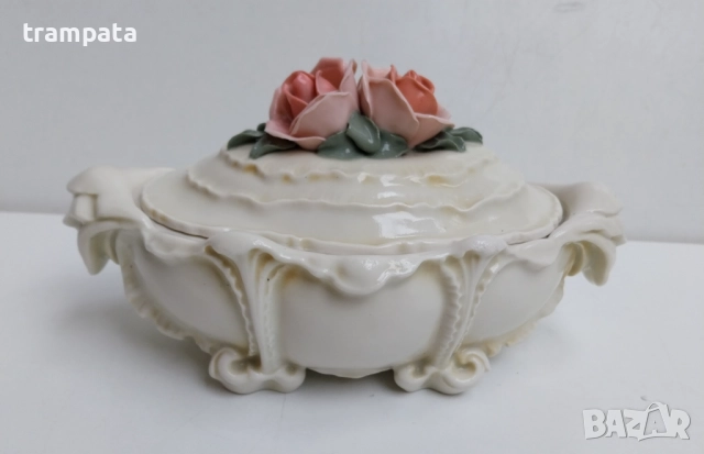 НАЙ ДОБРАТА ОФЕРТА Vintage Karl ENS Порцелан "Рози "