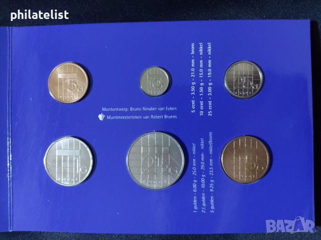 Нидерландия 2001 - Комплектен сет от 6 монети, снимка 2 - Нумизматика и бонистика - 46351045
