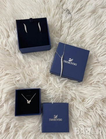 шваровски колие огърлица пеперуда Swarovski , снимка 7 - Колиета, медальони, синджири - 39622906