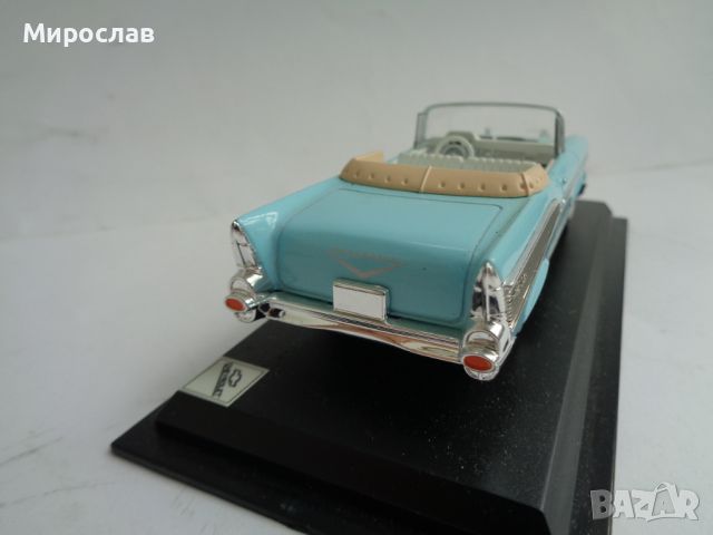 1:43 CHEVROLET BELAIR CONVERTIBLE КОЛИЧКА ИГРАЧКА МОДЕЛ, снимка 5 - Колекции - 45433530