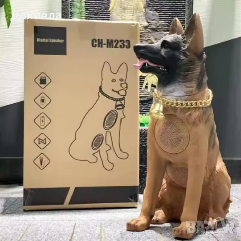 Безжична колонка CH-M233 "Куче" – с микрофон, USB зареждане и поддръжка на флаш памет, снимка 2 - Друга електроника - 50681684