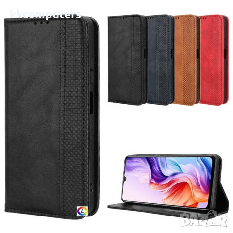 ZTE Blade A76 5G Retro-skin Magnetic Кожен Калъф и Протектор, снимка 2 - Калъфи, кейсове - 51204699