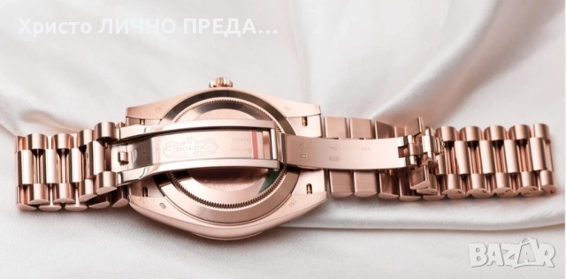 Новогодишна промоция!Rolex Day-Date Oyster 40 mm Everose gold 228235 UNISEX, снимка 4 - Мъжки - 52899781