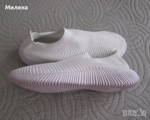 Супер-леки, летни спортни обувки тип чорап*Бели*Размер  44, снимка 4 - Ежедневни обувки - 46415131