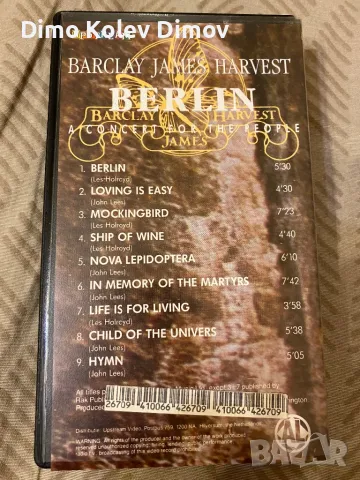 Barclay James Harvest - Berlin Live VHS HiFi Касета, снимка 2 - Други музикални жанрове - 50121860