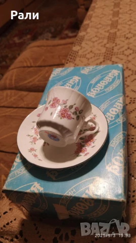 Костен порцелан, кристални чаши и обикновен порцелан, снимка 1