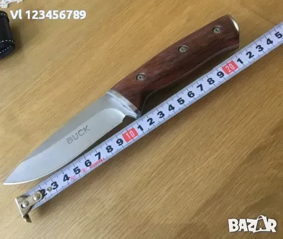 Ловен нож масивен фултанг Buck 110x220, снимка 4 - Ножове - 52288709