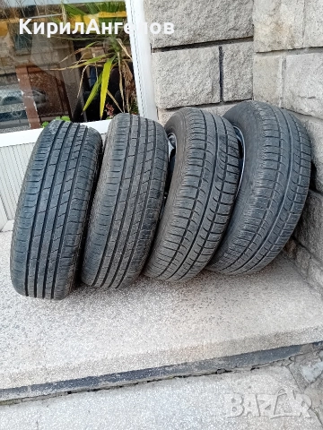 продавам летни гуми 185-65-15 с алуминиеви джанти оригинални , снимка 4 - Гуми и джанти - 52670084