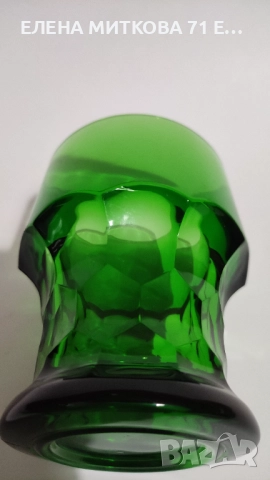 Масивен италиански сервиз от изумруденозелено стъкло, снимка 9 - Сервизи - 52777336