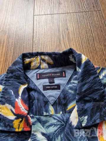 Страхотна мъжка риза TOMMY HILFIGER
размер L, снимка 4 - Ризи - 50243995