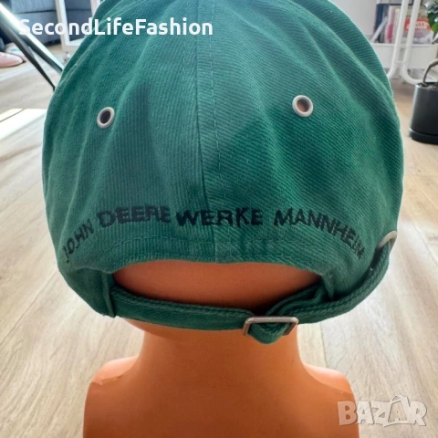 John Deere Werke Mannheim серия 6020 зелена шапка с козирка, снимка 3 - Шапки - 53842745