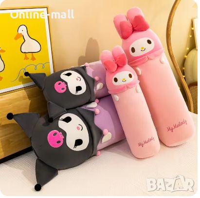 Плюшена играчка възглавница Hello Kitty Kuromi, 55см, Кити играчка, снимка 3 - Плюшени играчки - 46734872