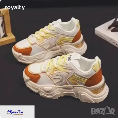 Дамски маратонки в бежово и кафяво , снимка 3 - Маратонки - 49928968