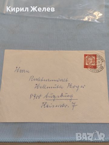Стар пощенски плик с марки и печати Аугсбург Германия за КОЛЕКЦИЯ ДЕКОРАЦИЯ 45866, снимка 1 - Филателия - 46239315
