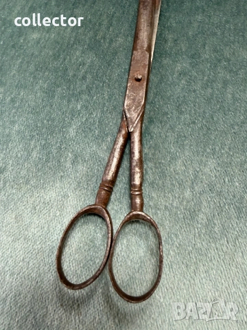 Стара кована ножица / абаджийска. №7828, снимка 3 - Други ценни предмети - 53071657