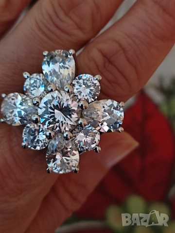 Масивен сребърен пръстен , снимка 4 - Пръстени - 52497966