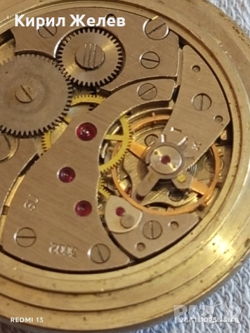 Стар джобен часовник МЪЛНИЯ СССР работи тема КОРАБИ перфектно състояние 52257, снимка 7 - Антикварни и старинни предмети - 52478917
