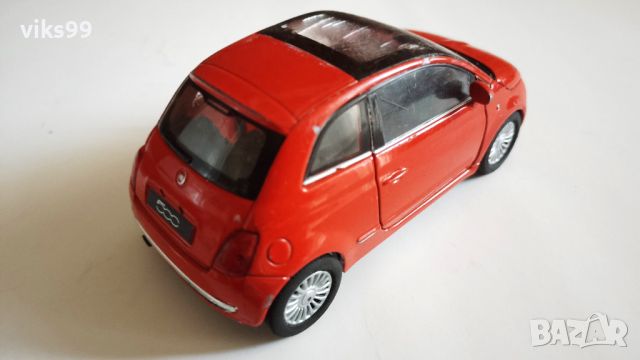  Fiat 500 2007 Welly Мащаб 1:34-39, снимка 5 - Колекции - 46287322