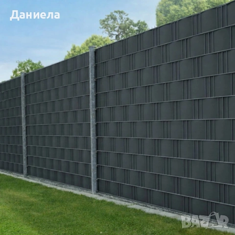 Антрацитна оградна лента 19 см x 35 м , снимка 4 - Други стоки за дома - 53969724