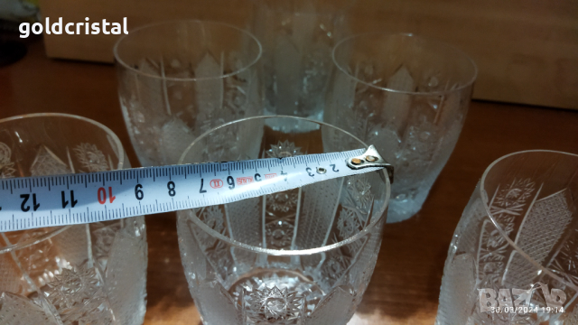 Кристални чаши за вода уиски вино ракия , снимка 13 - Антикварни и старинни предмети - 40462725