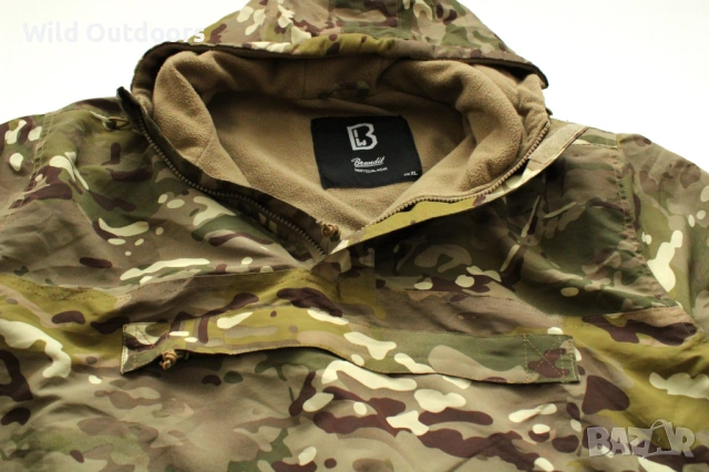 BRANDIT - мъжки зимен камуфлажен анорак яке, размер XL, снимка 3 - Екипировка - 53261809