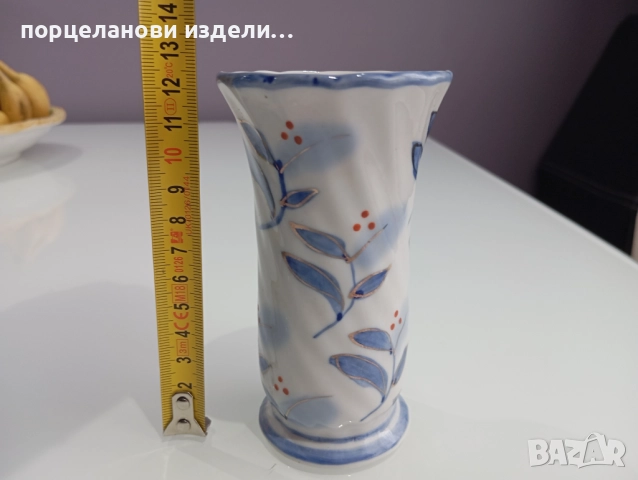 Порцеланова прекрасна стара ваза, снимка 2 - Вази - 52690153
