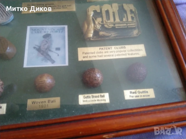  History of Golf Историята на голфа рамкирана нова 32х23см, снимка 5 - Голф - 51080106