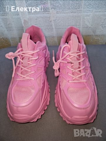 Супер леки розови маратонки 43 номер, стелка точно 27,8 см, снимка 2 - Маратонки - 45654984