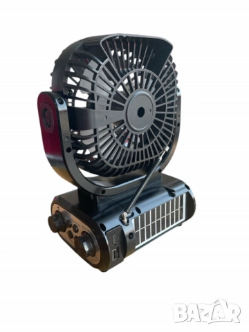 Соларно радио-вентилатор, GOLON RX-F75BTS, снимка 3 - Друга електроника - 52094098