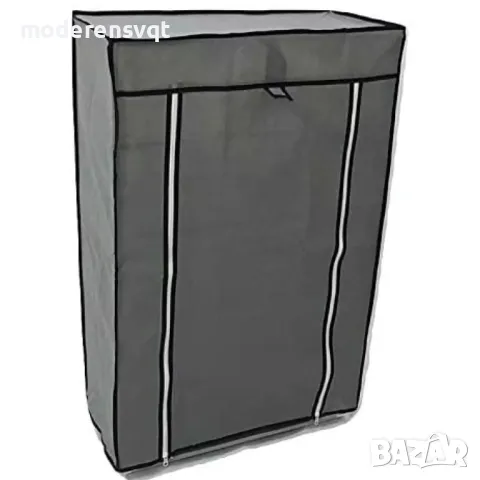 Текстилен шкаф за обувки с 5 реда, снимка 3 - Органайзери - 50082650