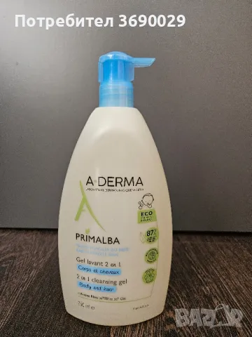 A-derma Primalba 2в1 Почистващ гел, 750 мл., снимка 1 - Козметика за деца - 49282723