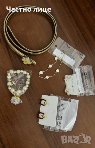 Лот колан, обеци ,гривни, НОВИ, снимка 3 - Бижутерийни комплекти - 52687390