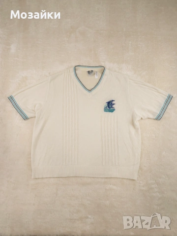 Freya Strickmoden Vintage плетен топ като ново, размер L/XL, кремаво