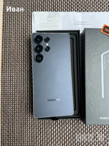НОВ•ЛИЗИНГ 68лв/м Samsung s25 ultra Black 256 самсунг, снимка 2 - Samsung - 50285454