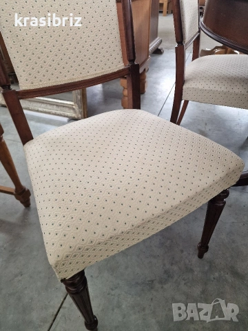 Масивна Разтегателна Трапезна Маса с 6-стола-внос от Германия!, снимка 7 - Маси - 54189098